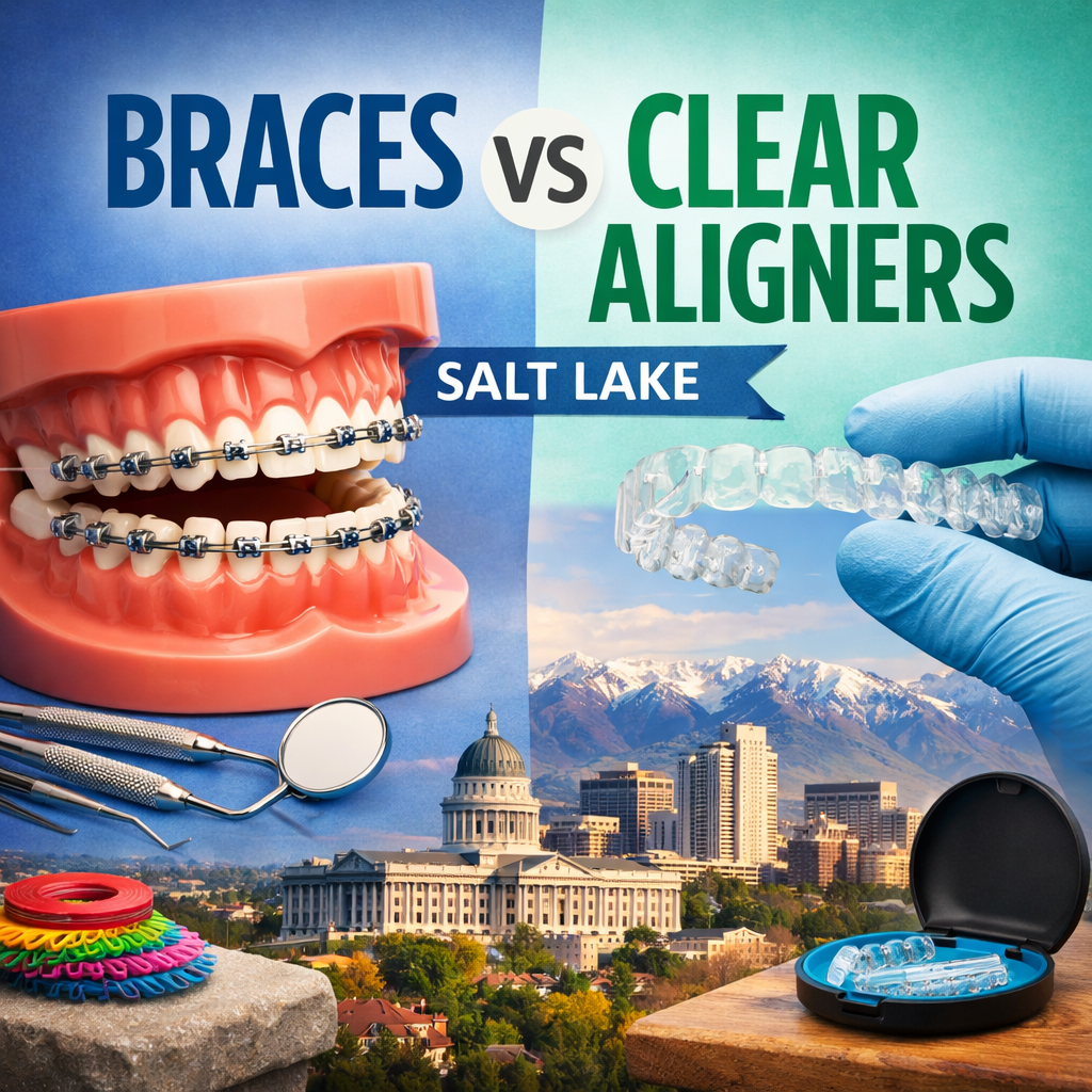 Braces vs Clear Aligners Salt Lake