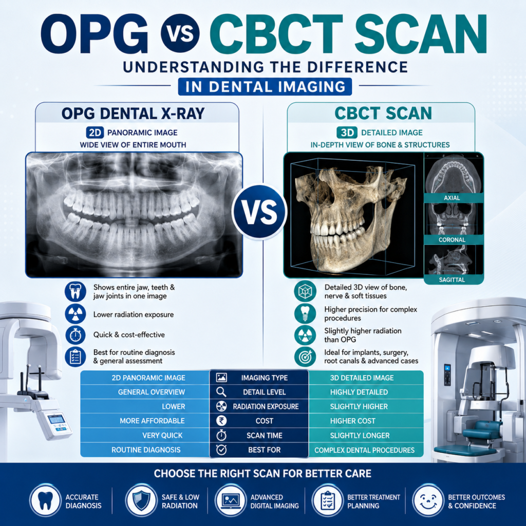 OPG vs CBCT scan