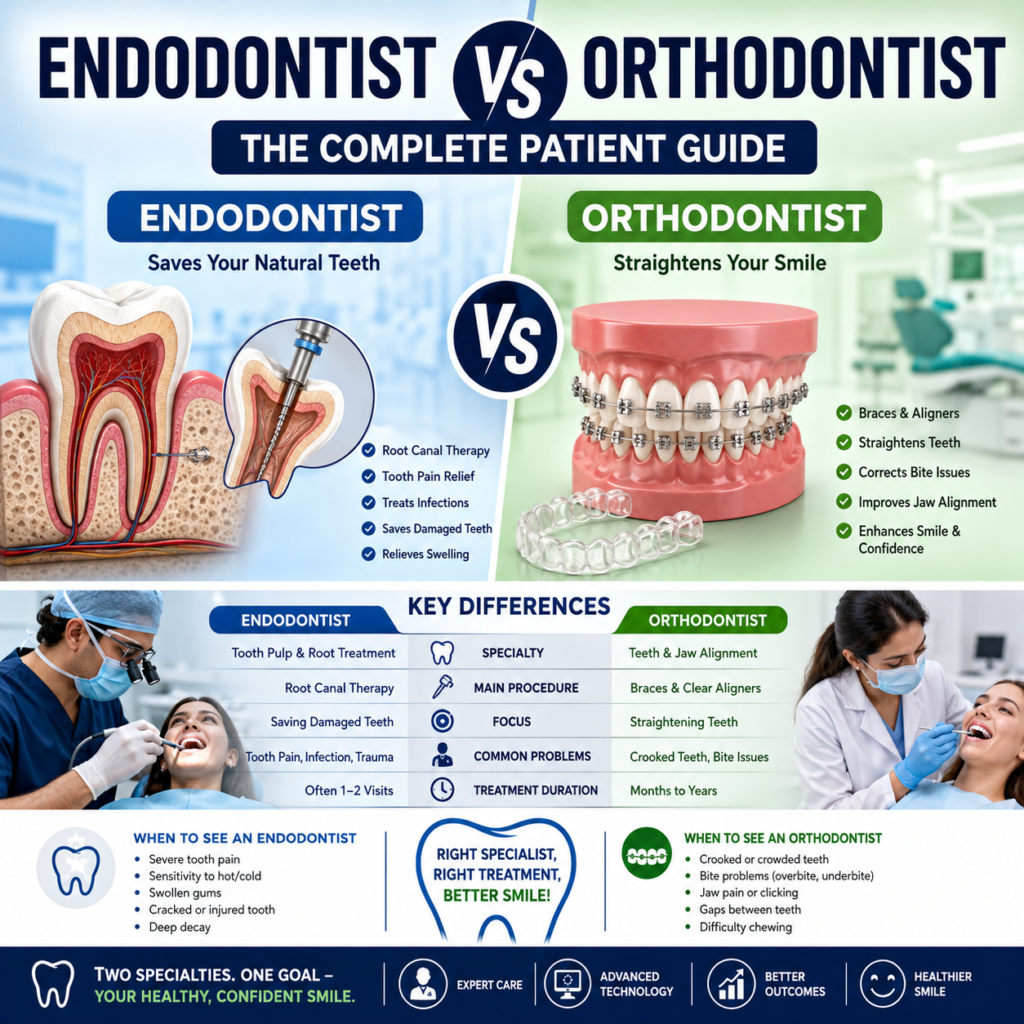 endodontist vs orthodontist