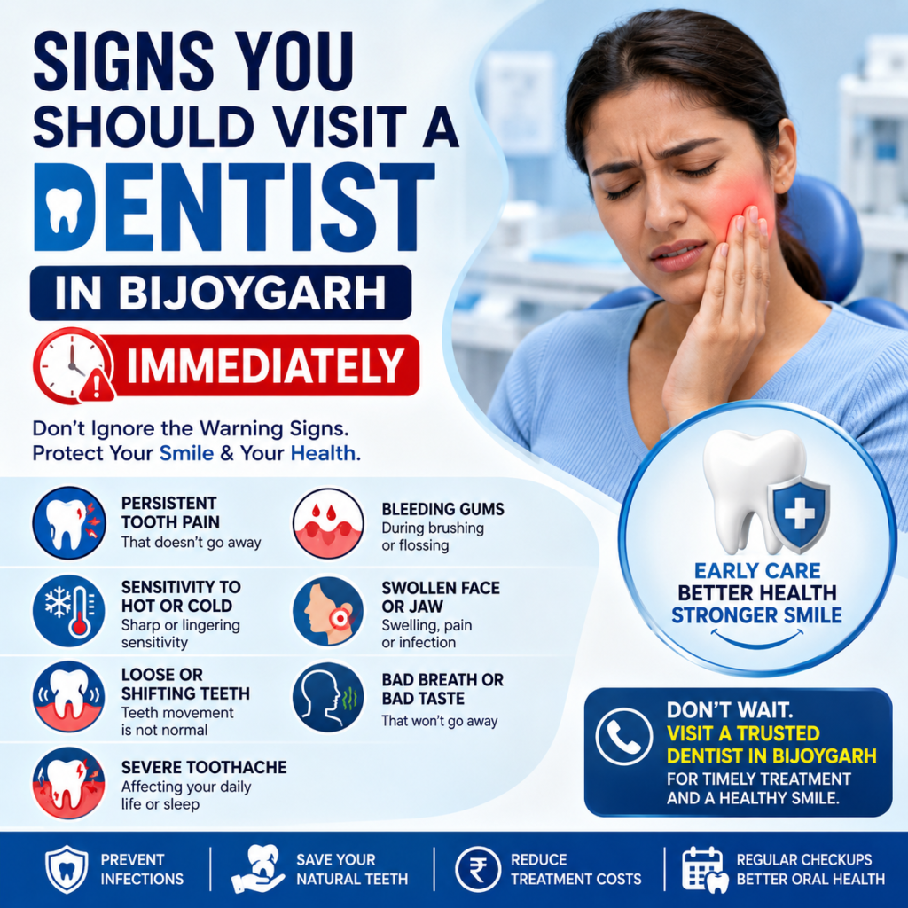 signs you should visit a dentist